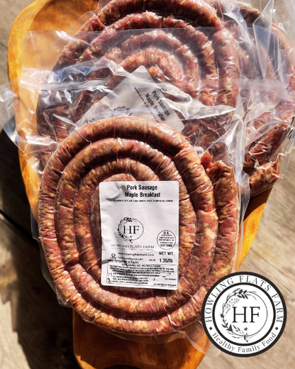 Farm-Raised Pork Sausage Pack - Pure Pasture Goodness (10 lbs): "10 lbs of Savory Pork Sausage."