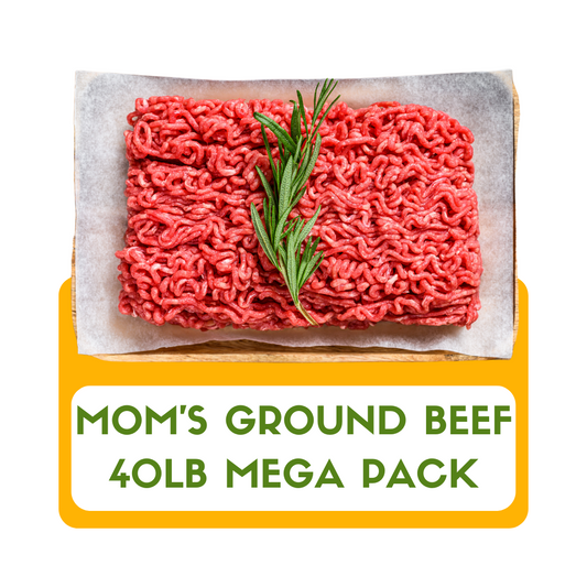 MOM'S FAVORITE GROUND ANGUS BEEF MEGA PACK - 40LB